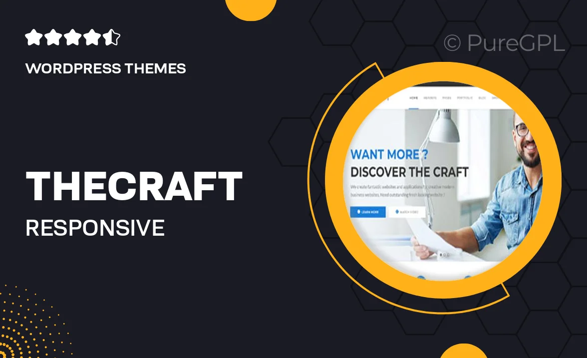 TheCraft | Responsive Multipurpose WordPress Theme