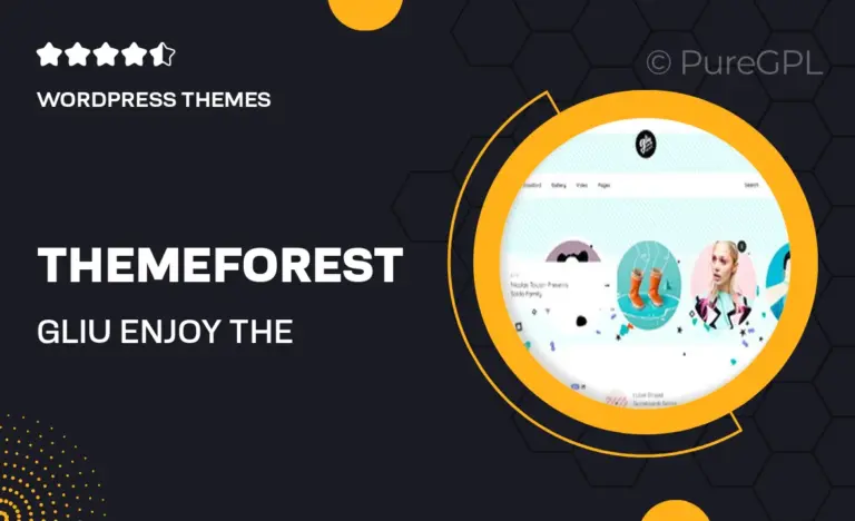 themeforest gliu enjoy the creativity