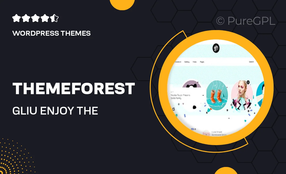 Themeforest | Gliu – Enjoy The Creativity