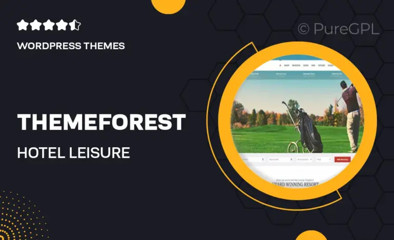 themeforest hotel leisure wordpress theme