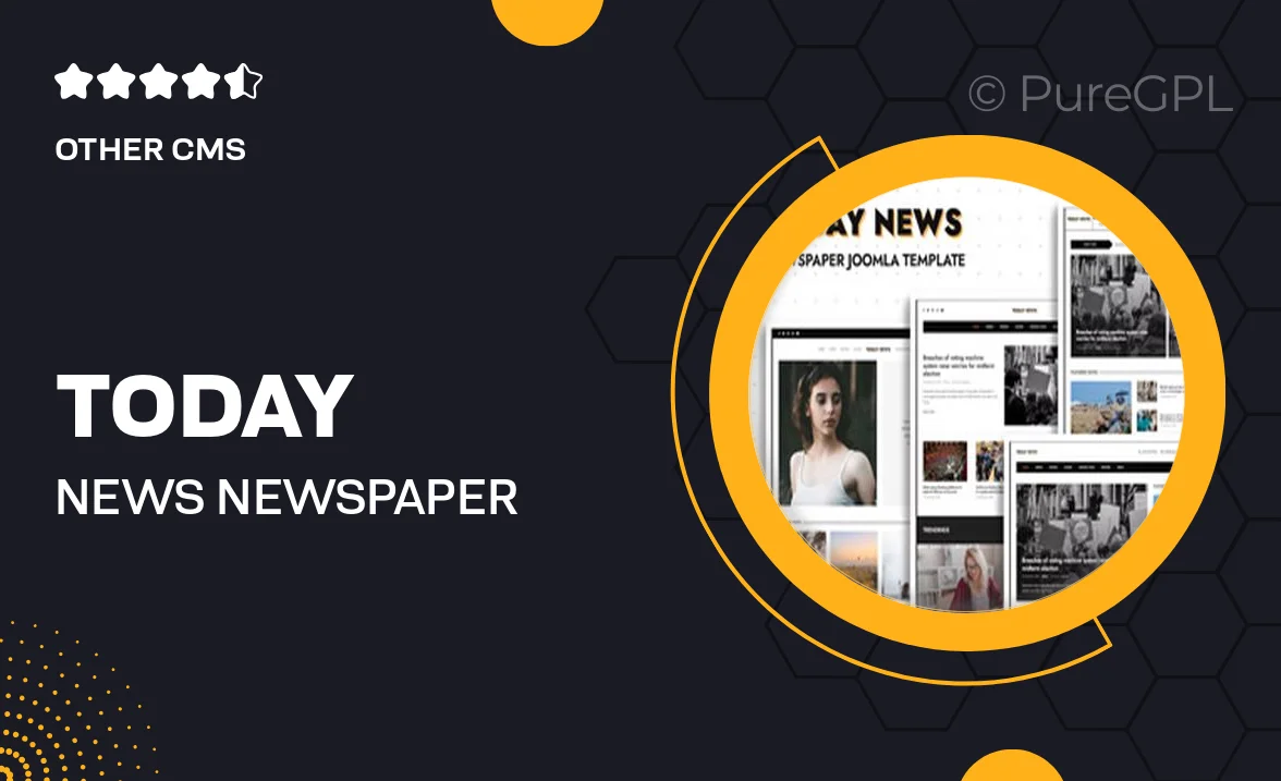 Today News – Newspaper, Magazine & News Joomla Template