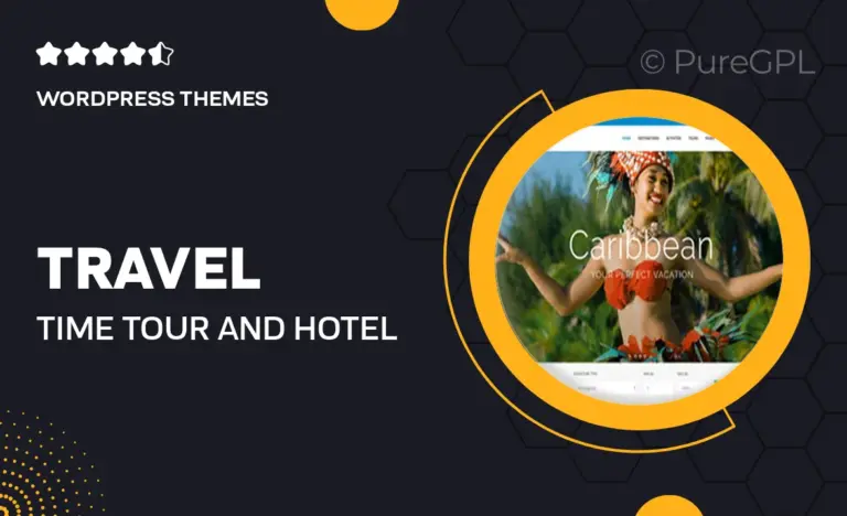 travel time tour and hotel wordpress theme