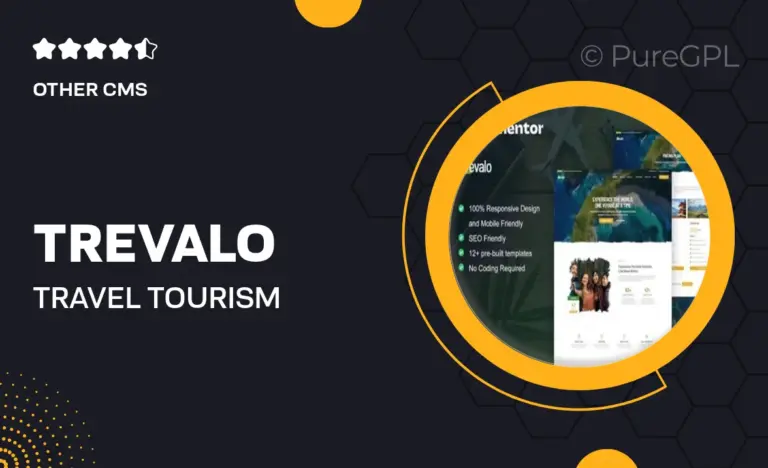 trevalo travel tourism agency elementor pro template kit