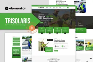 Trisolaris – Solar & Renewable Energy Elementor Template Kit
