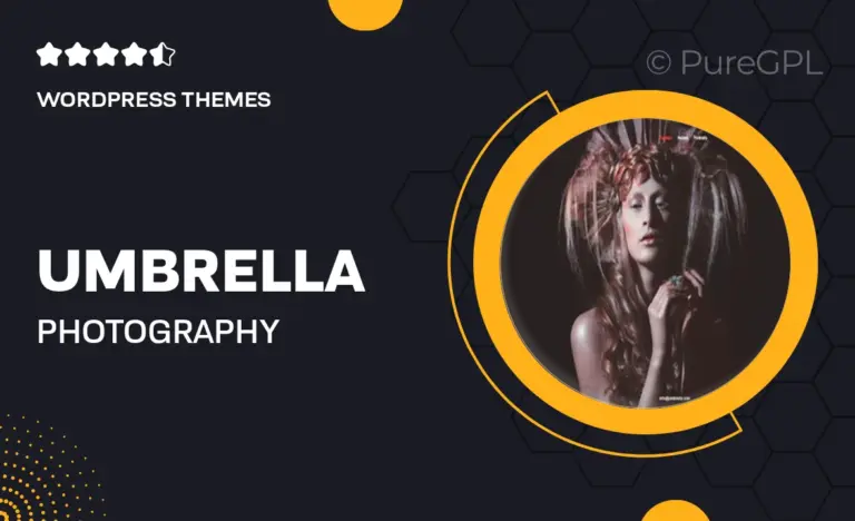 umbrella photography wordpress theme