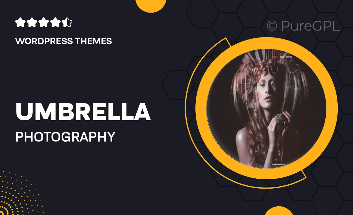 Umbrella – Photography WordPress Theme.