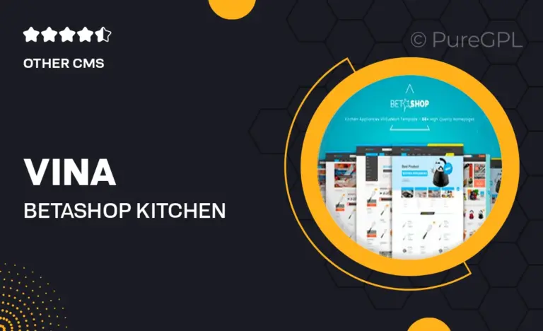 vina betashop kitchen appliances virtuemart joomla template