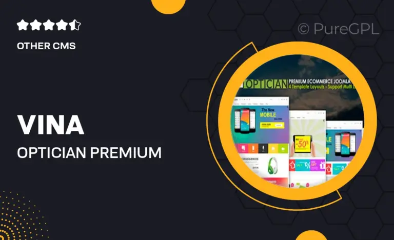 vina optician premium ecommerce joomla template