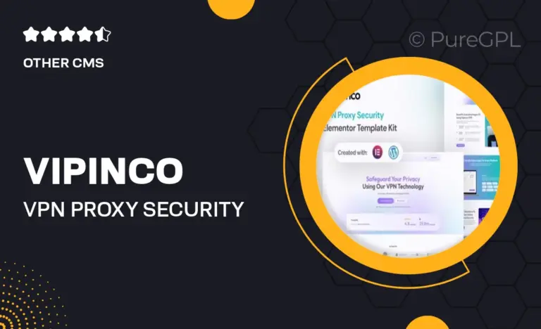 vipinco vpn proxy security elementor pro template kit