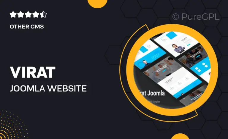 virat joomla website template with page builder