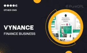 Vynance – Finance & Business Consulting Elementor Template Kit