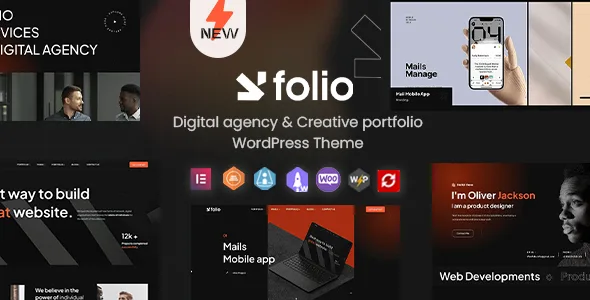 webfolio creative portfolio digital agency wordpress elementor theme 1