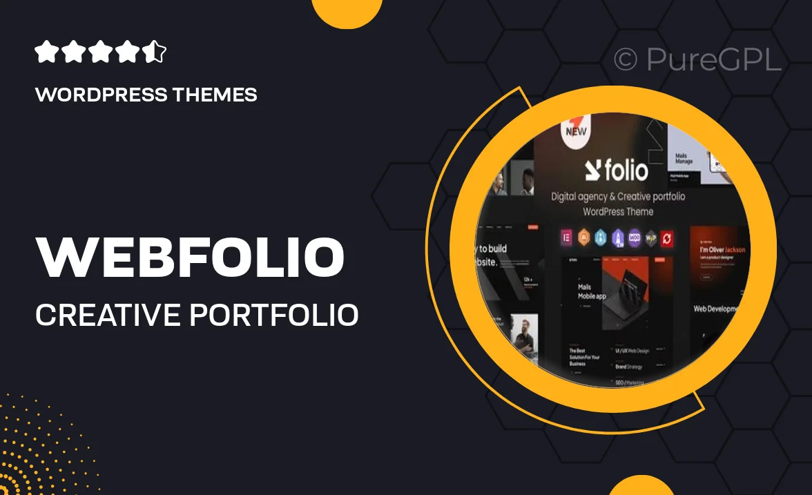 Webfolio – Creative Portfolio & Digital Agency WordPress Elementor Theme