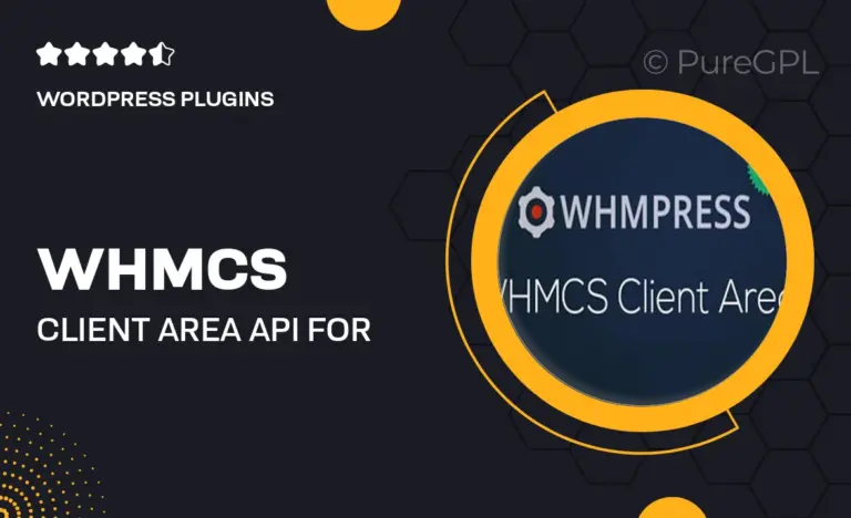 whmcs client area api for wordpress by whmpress