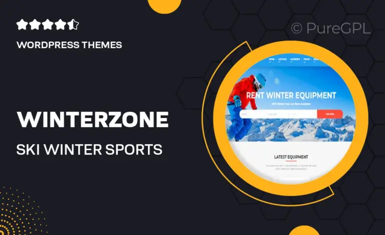 winterzone ski winter sports wordpress theme