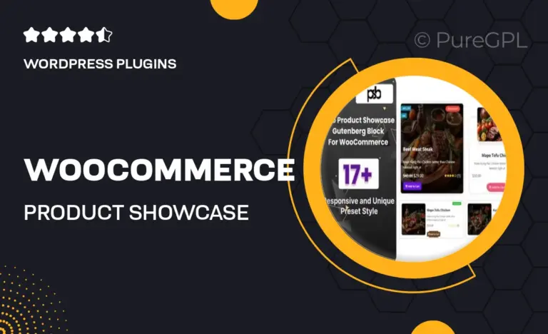 woocommerce product showcase gutenberg block
