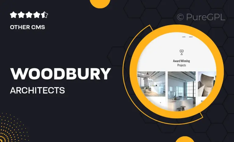 woodbury architects minimalist portfolio joomla template for architects