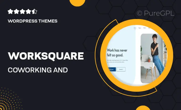 worksquare coworking and office space wordpress theme
