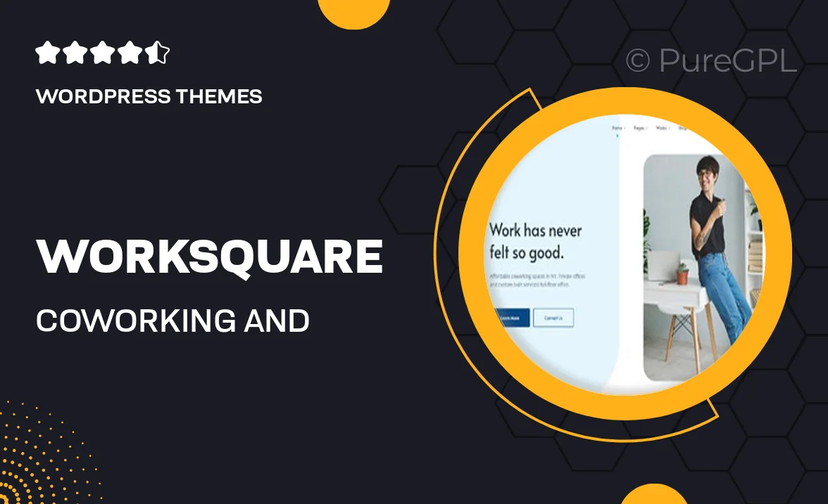 Worksquare – Coworking and Office Space WordPress Theme