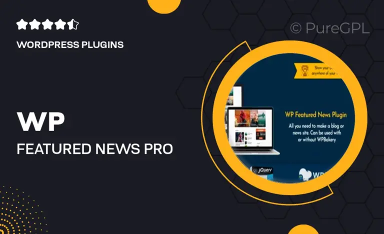 wp featured news pro custom posts listing plugin