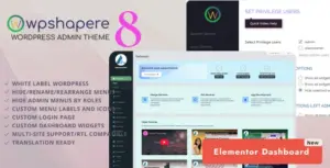WPShapere – WordPress Admin Theme