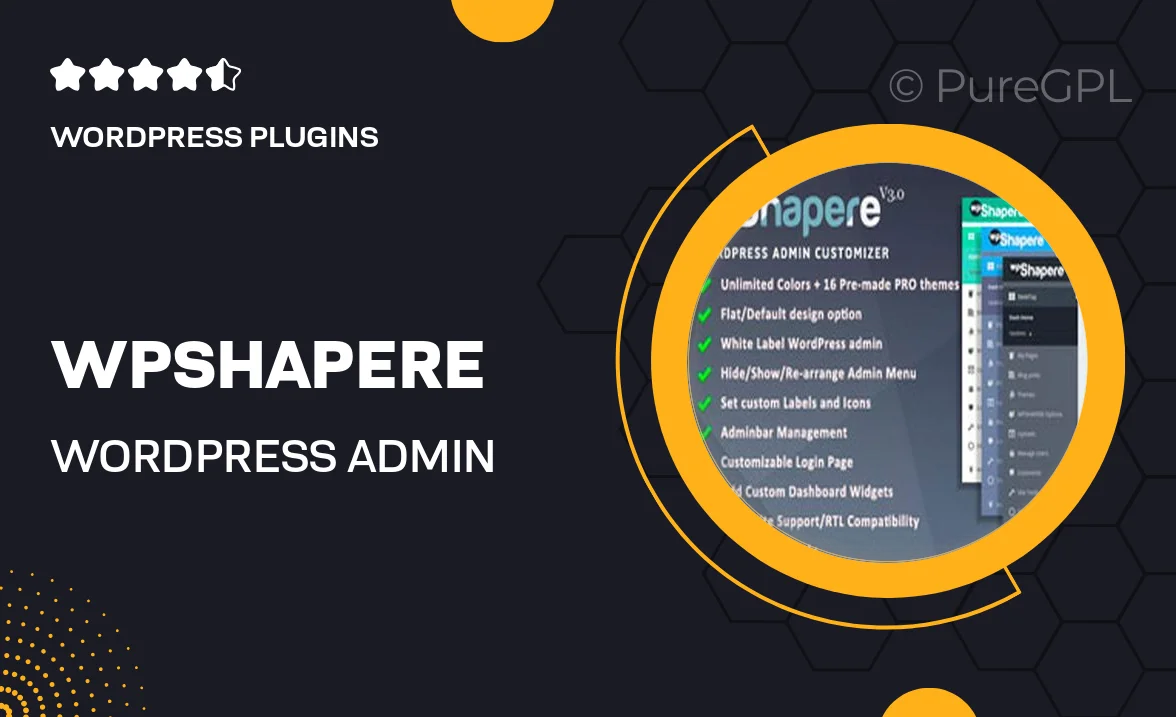 WPShapere – WordPress Admin Theme