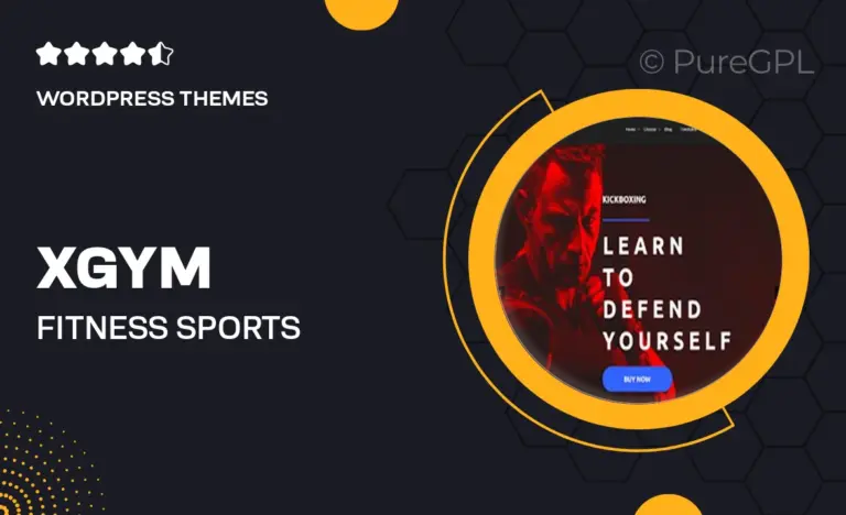 x gym fitness sports wordpress theme