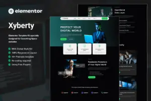 Xyberty – Cyber Security Elementor Template Kit