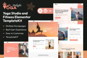 Yoga Delight – Yoga & Fitness Studio Elementor Template Kit