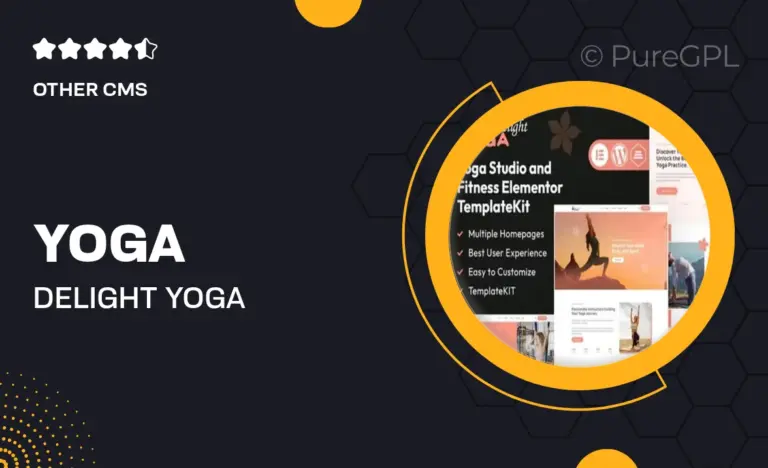 yoga delight yoga fitness studio elementor template kit