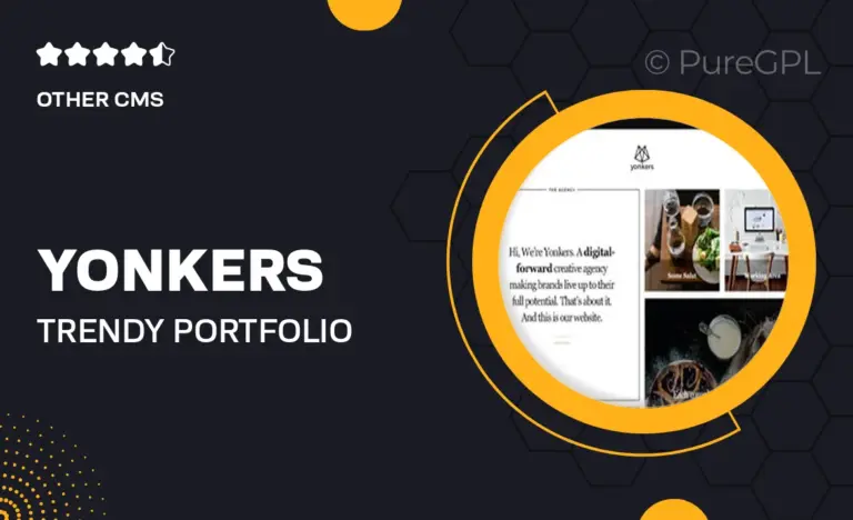 yonkers trendy portfolio joomla template