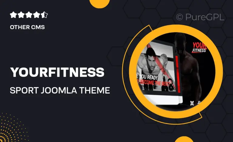 yourfitness sport joomla theme for gym