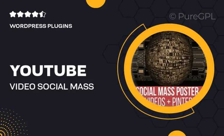 youtube video social mass poster and pinner
