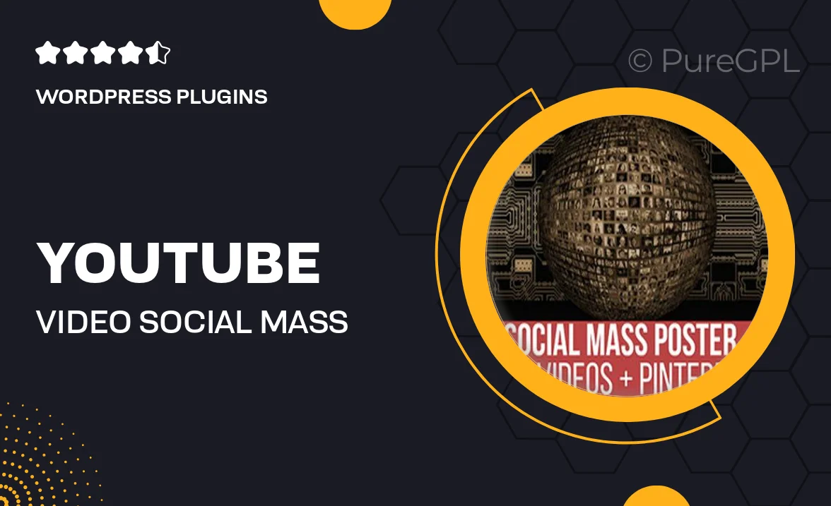 YouTube Video Social Mass Poster and Pinner