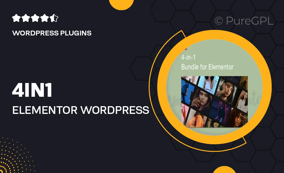 4-in-1 Elementor WordPress Bundle