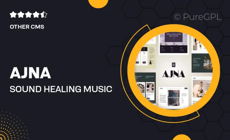ajna sound healing music therapy elementor pro template kit