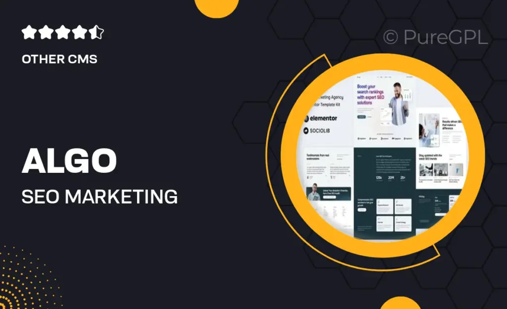 Algo – SEO & Marketing Agency Elementor Template Kit 15 Algo – SEO & Marketing Agency Elementor Template Kit