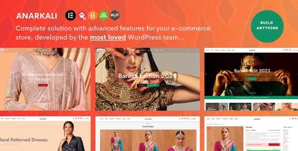 anarkali fashion shop ecommerce elementor theme 1