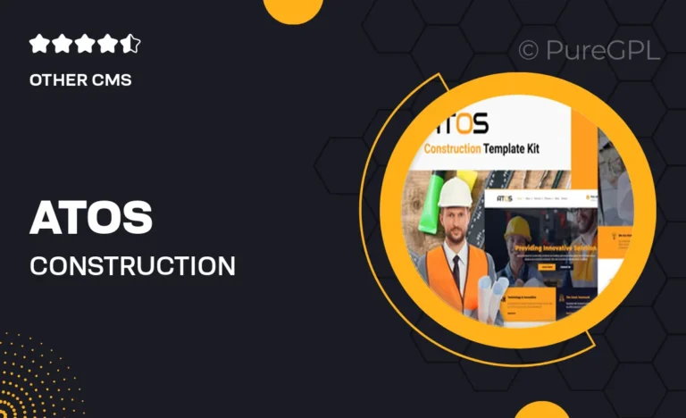 atos construction elementor template kit