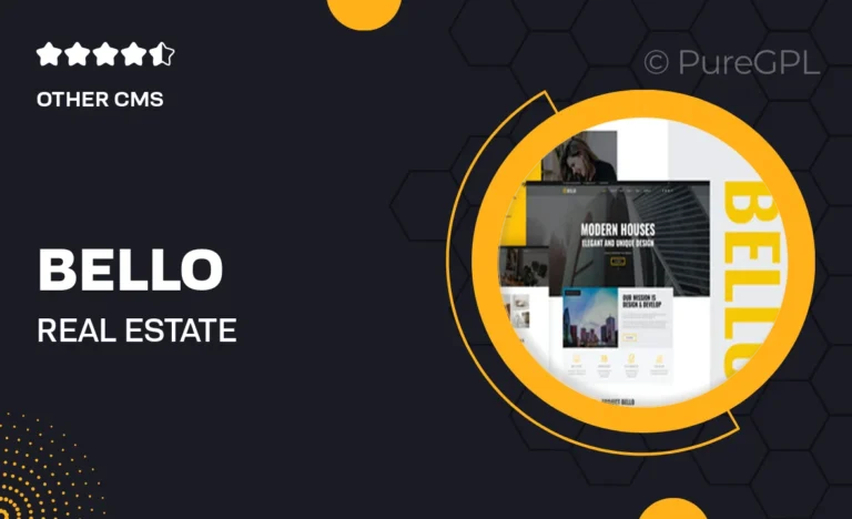 bello real estate elementor template kit