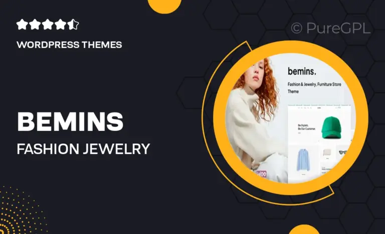 bemins fashion jewelry furniture store wordpress theme