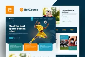 BetCourse – Sports Betting & Prediction Course Elementor Template Kit