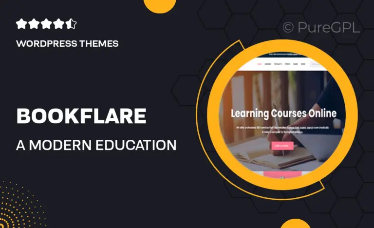 bookflare a modern education lms wordpress theme