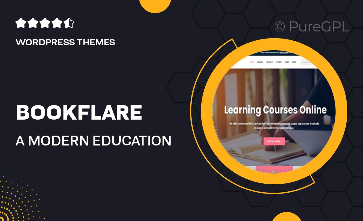 Bookflare – A Modern Education & LMS WordPress Theme