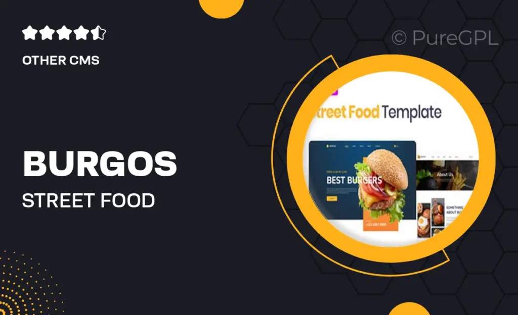 Burgos – Street Food Elementor Template Kit 1 Burgos – Street Food Elementor Template Kit
