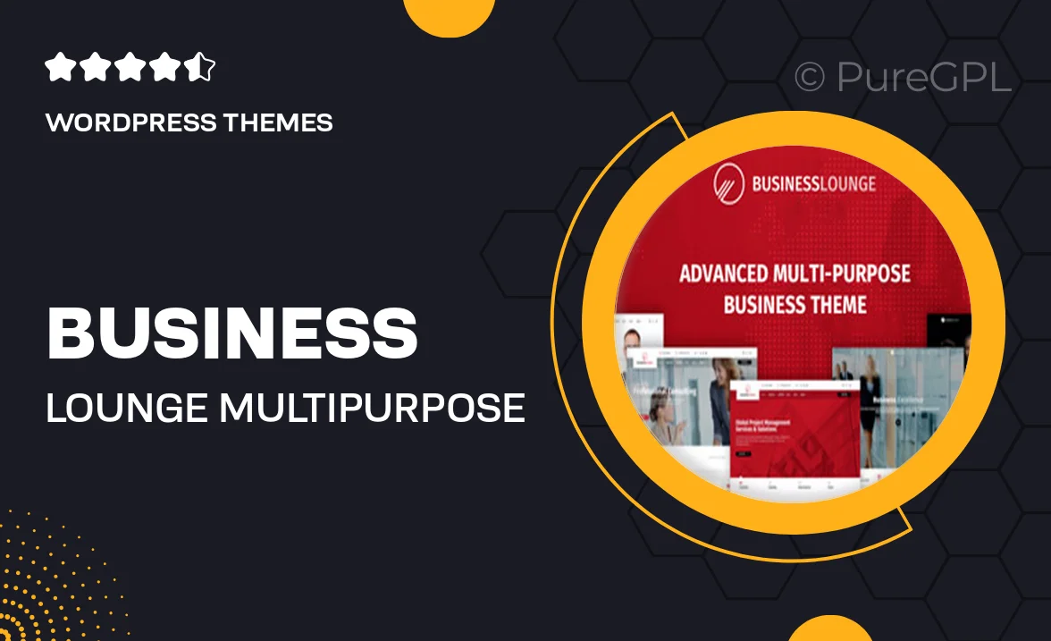 Business Lounge | Multi-Purpose Business & Consulting Theme