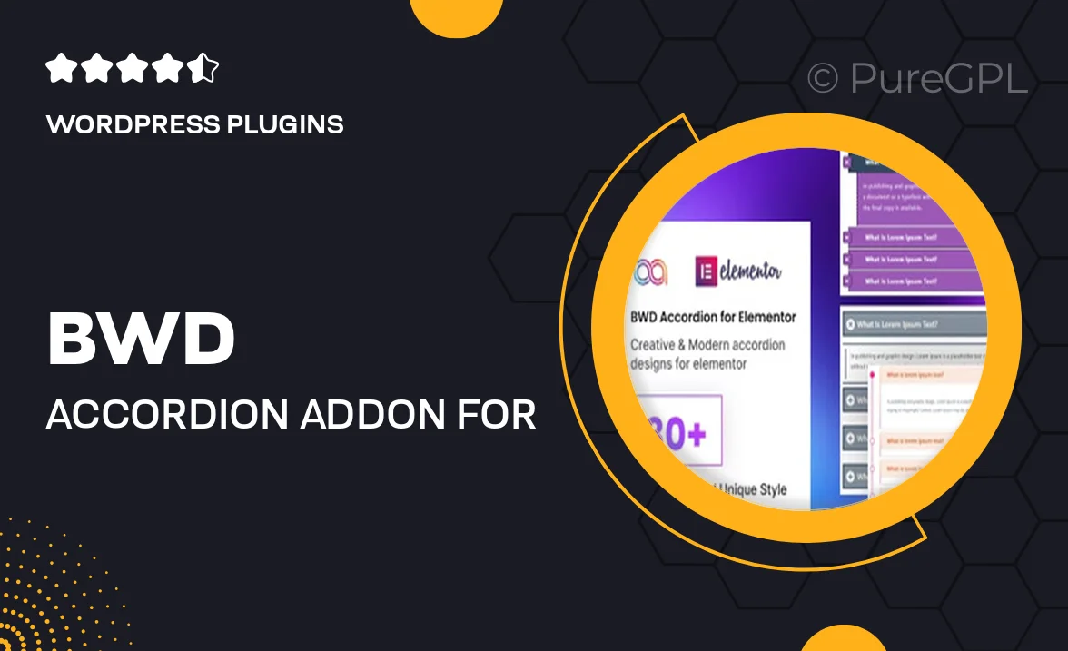 BWD Accordion Addon for Elementor