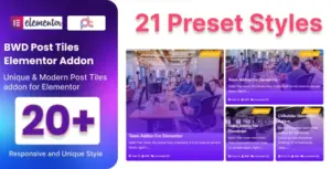 BWD Blog Post Tiles Addon For Elementor