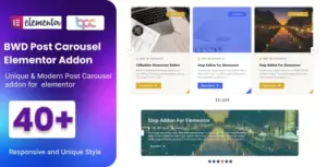 BWD Creative Post Carousel Addon for Elementor
