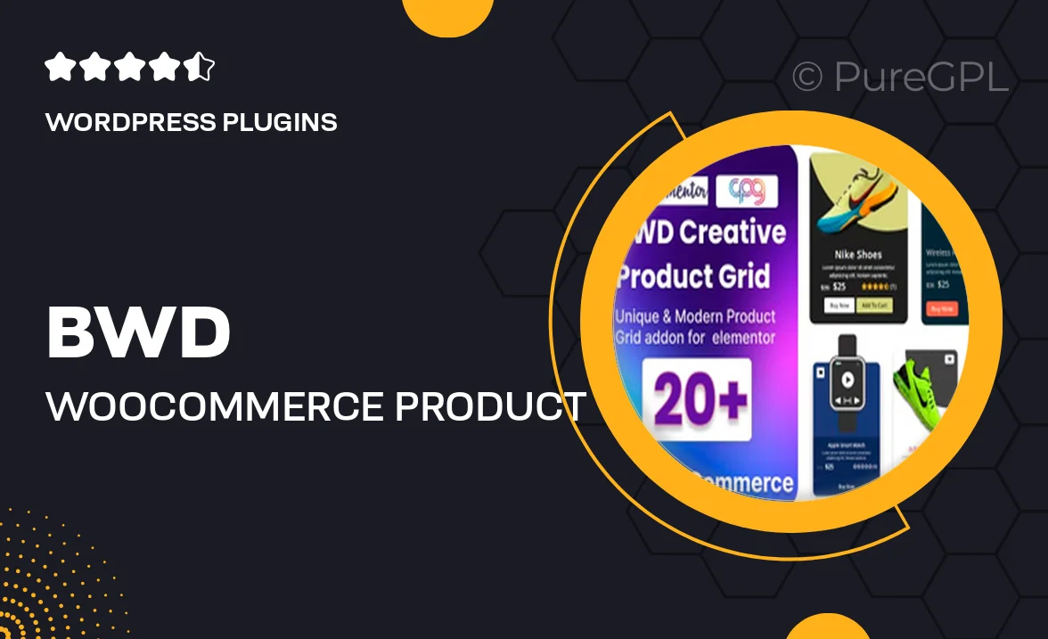 BWD WooCommerce Product Grid Addon for Elementor